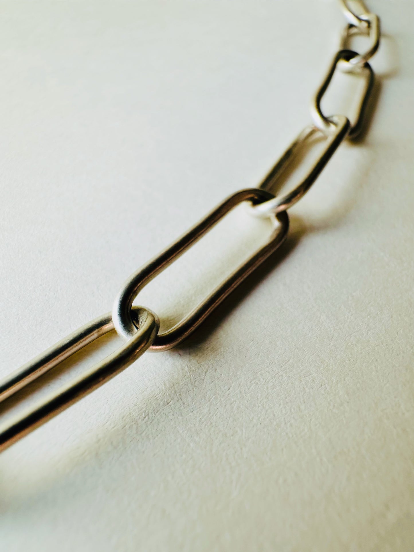 Handmade Paperclip Chain Necklace - 22in