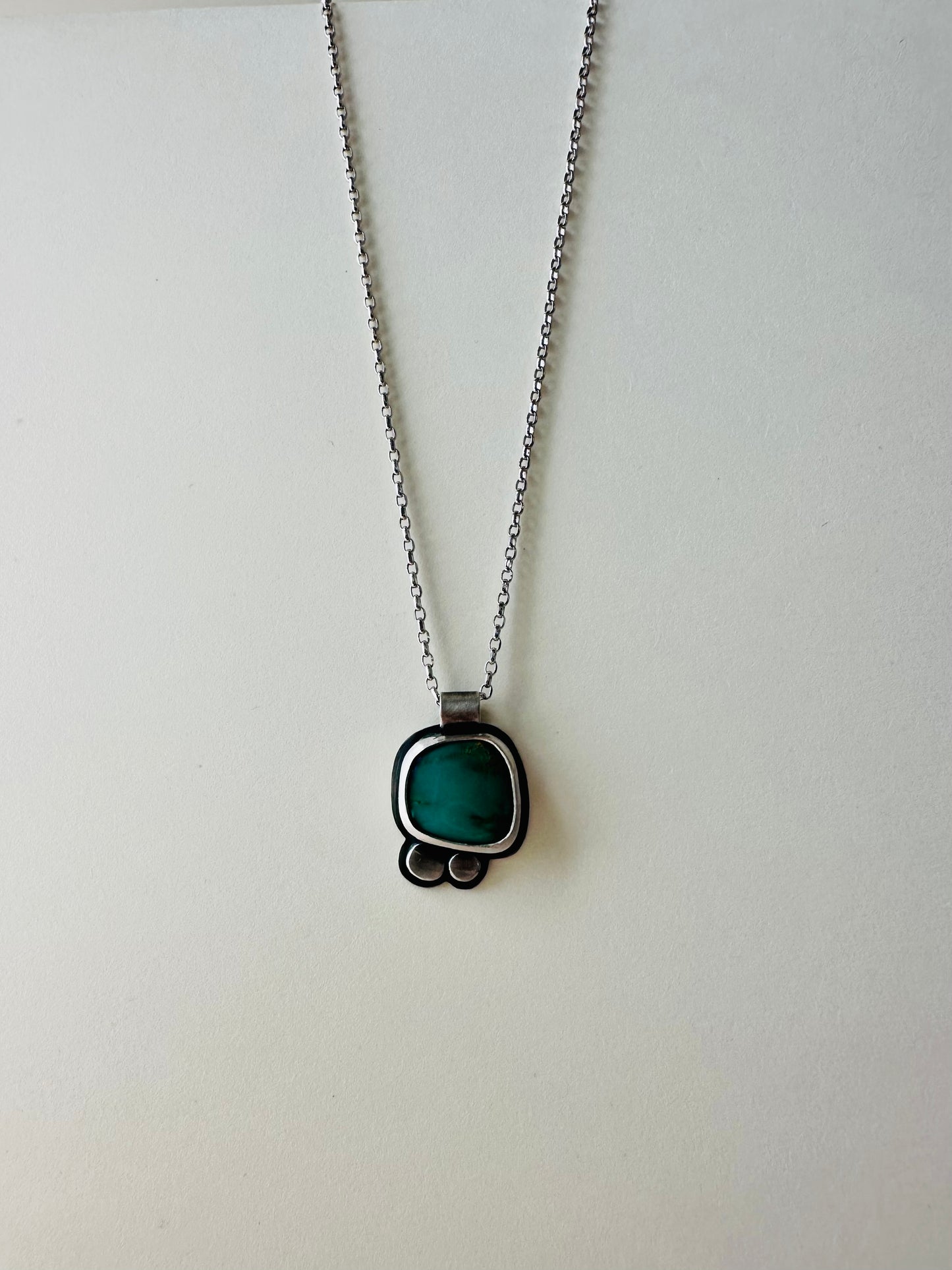 Stone and Silver Pebble Necklace