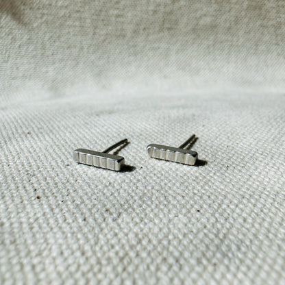 Silver Bar Earrings