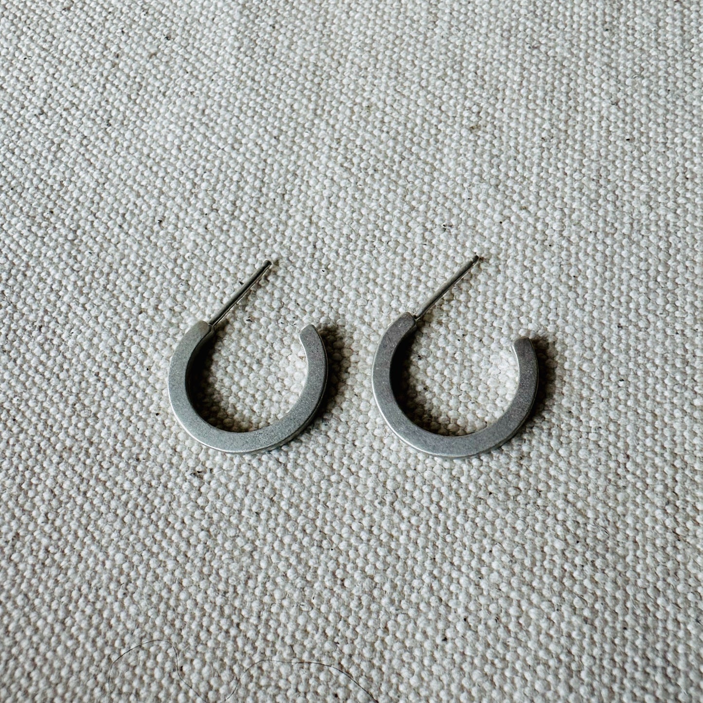 Silver Elemental Hoops