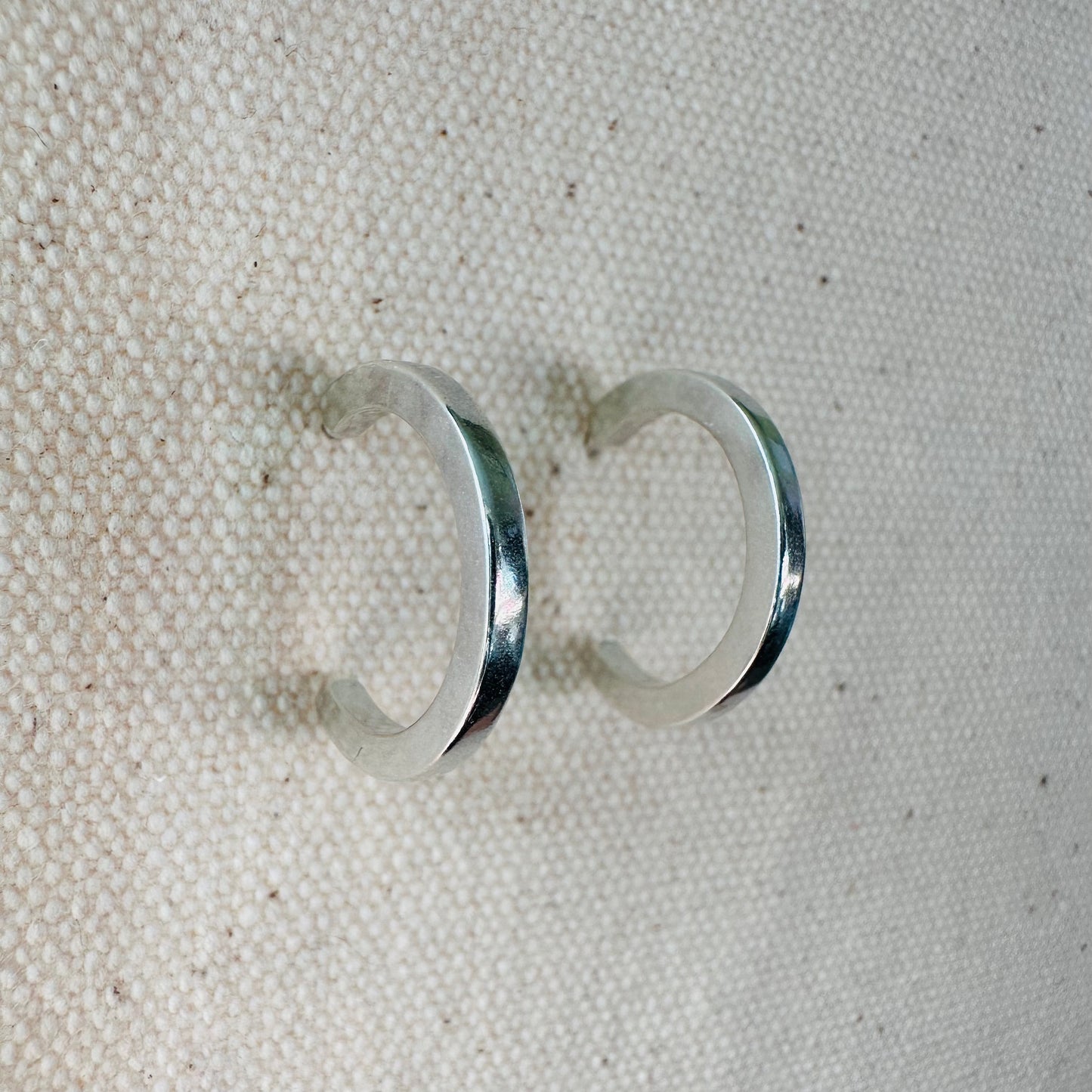 Silver Elemental Hoops