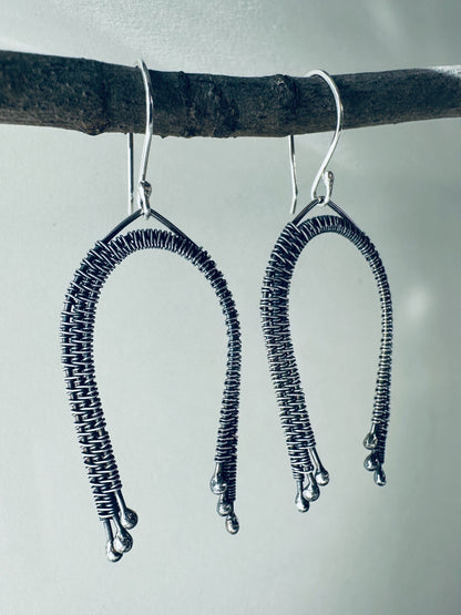 Silver Rainbow Earrings