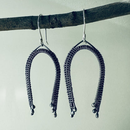 Silver Rainbow Earrings