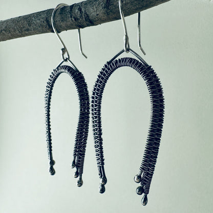 Silver Rainbow Earrings