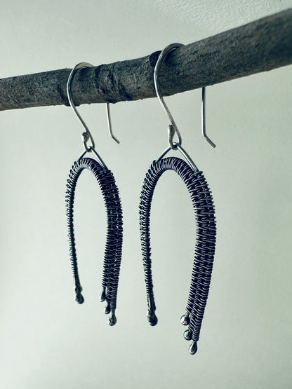 Silver Rainbow Earrings