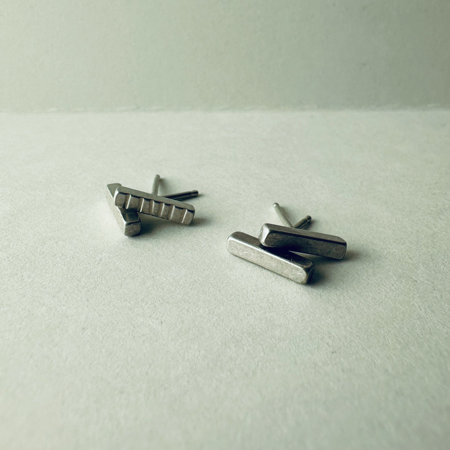 Silver Bar Earrings