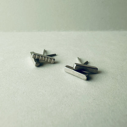 Silver Bar Earrings