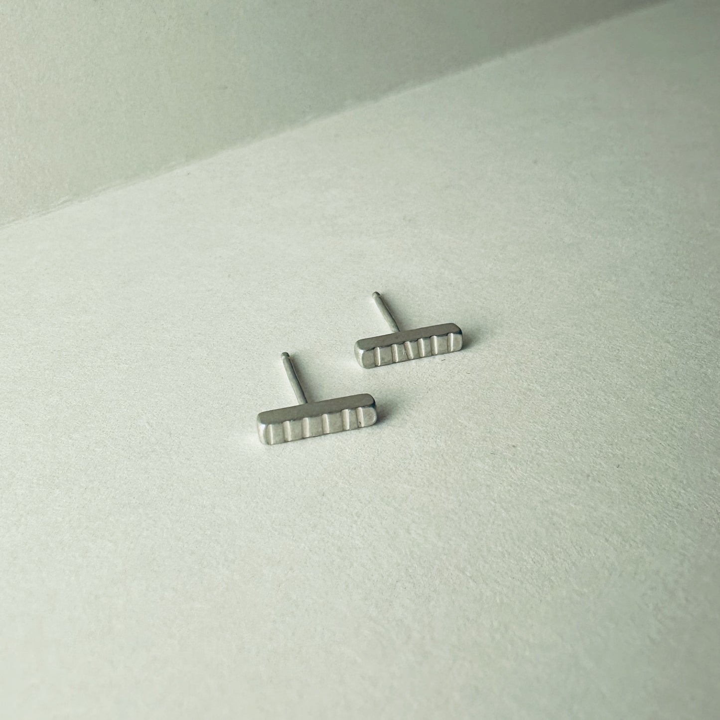 Silver Bar Earrings