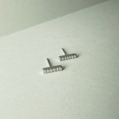 Silver Bar Earrings