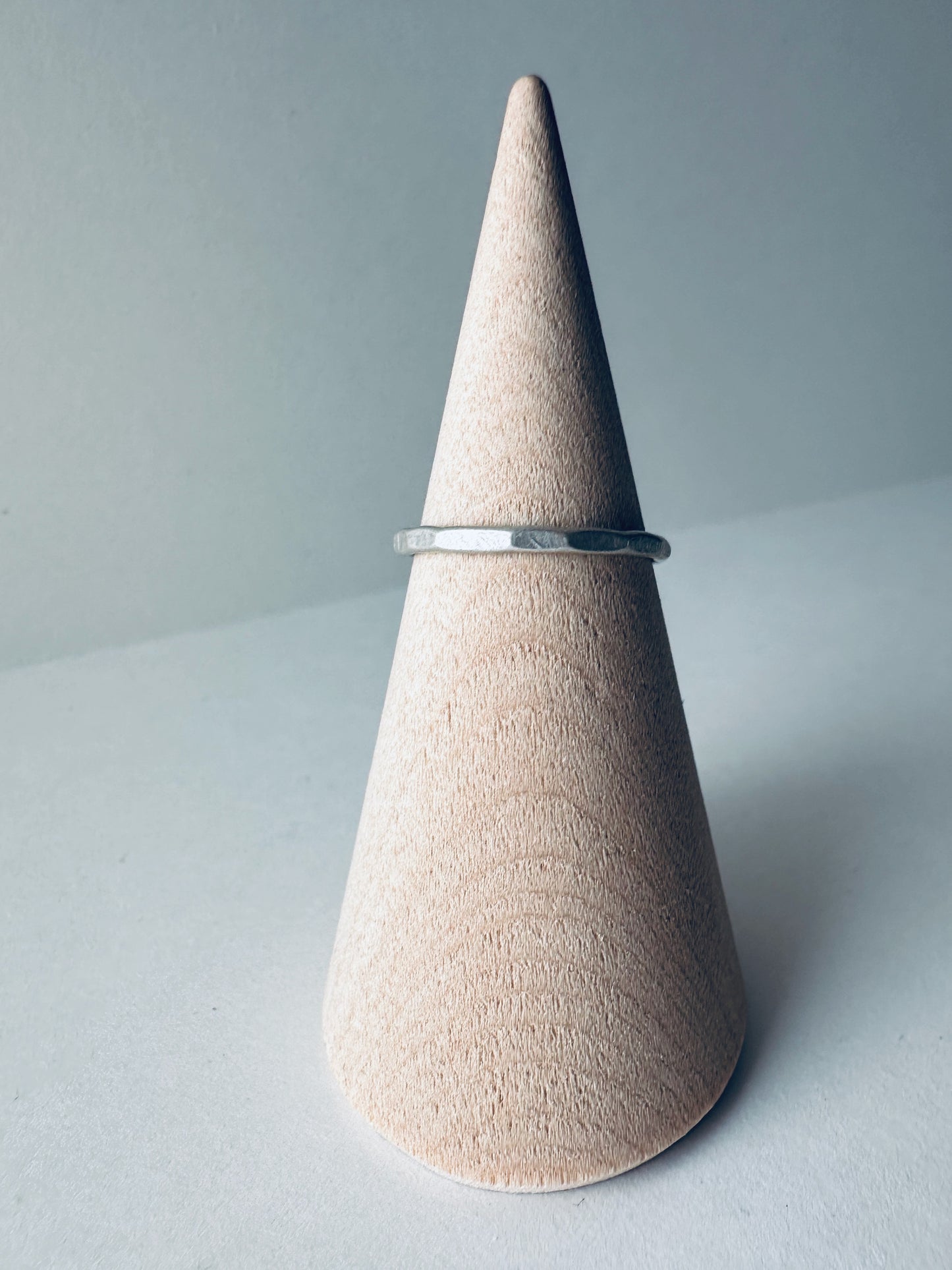 Featherweight Silver Geometric Ring