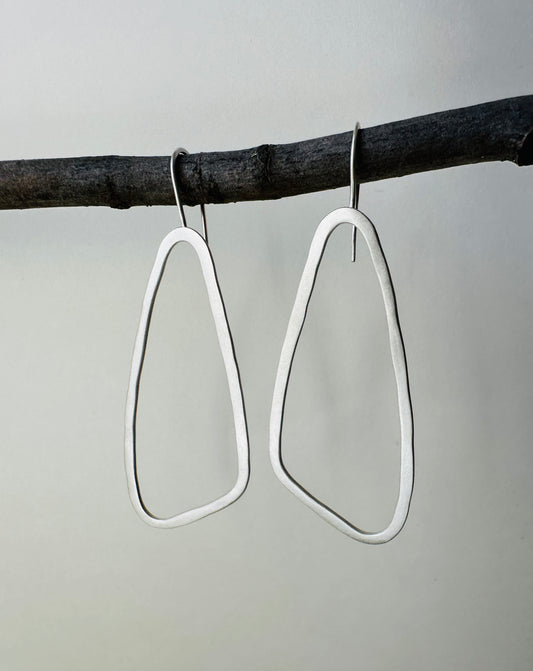 Silver Featherweight Wing Ear Threaders