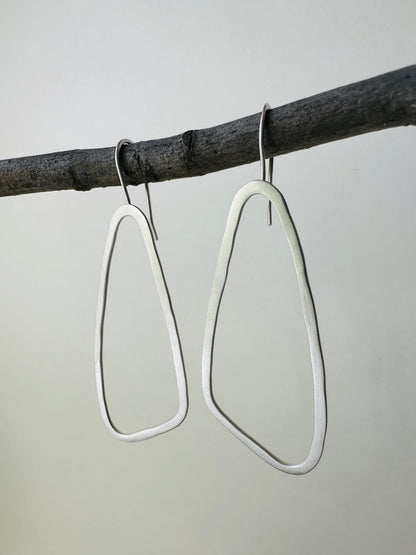 Silver Featherweight Wing Ear Threaders